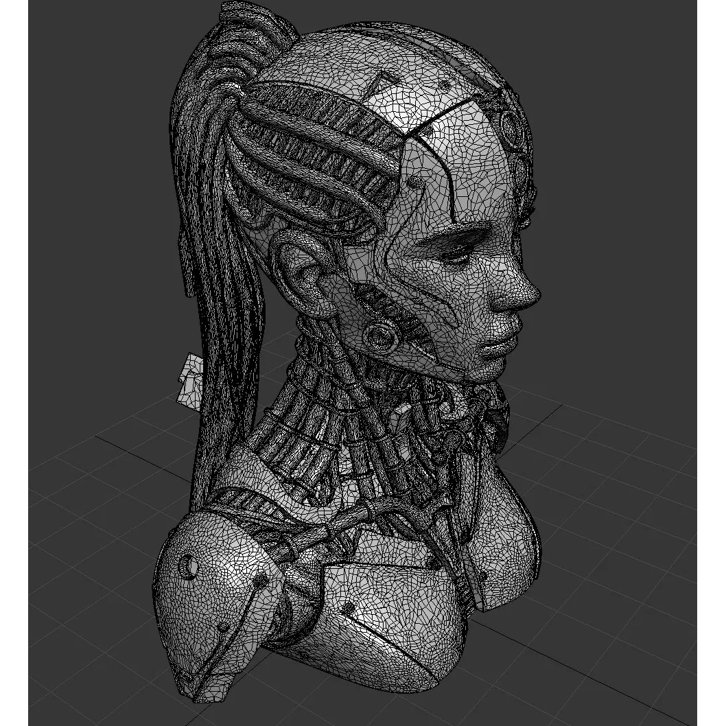Futuristic Robot Man 3D Model – Rigged Sci-Fi Character, FBX/OBJ - View 7