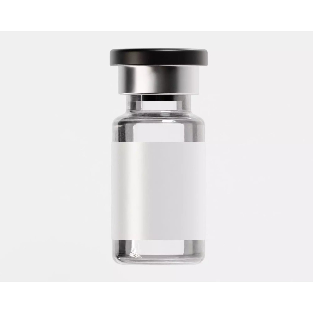 Injection Vial 3D Model – Low Poly Game Asset, PBR Textures, FBX, OBJ - View 2