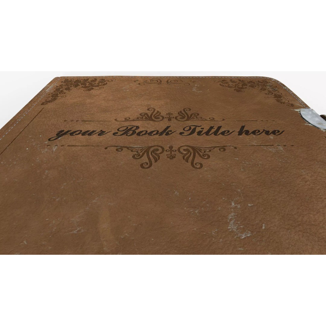 Old Book 3D Model – Rigged Animated Low-Poly with PBR Textures - View 12