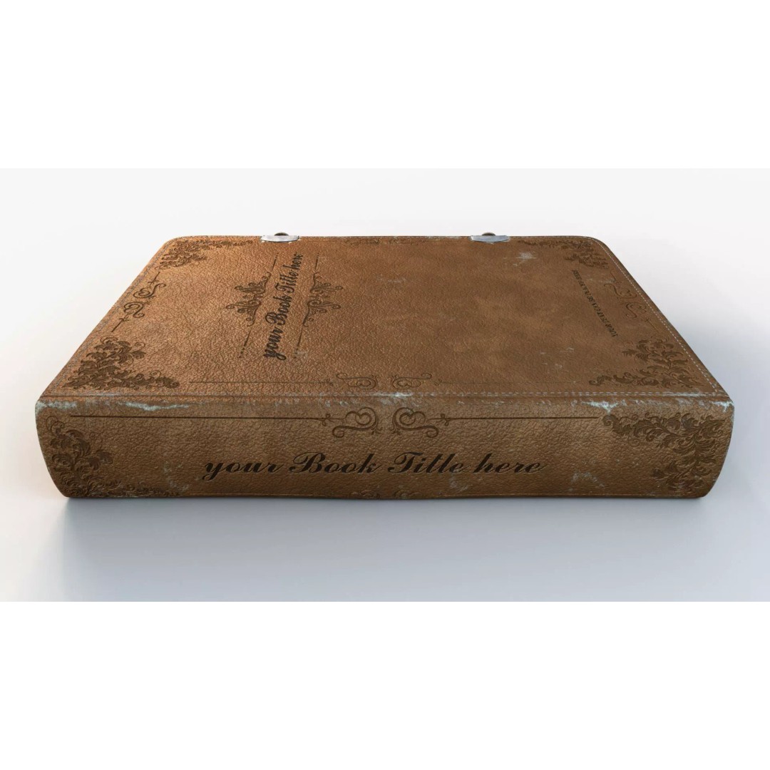 Old Book 3D Model – Rigged Animated Low-Poly with PBR Textures - View 4