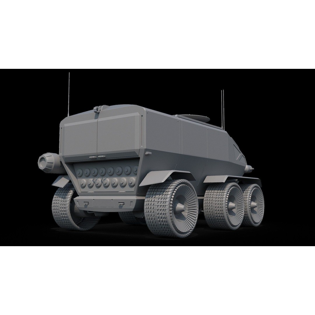 Toyota Lunar Cruiser 3D Model – High Poly Sci-Fi Rover with PBR Textures