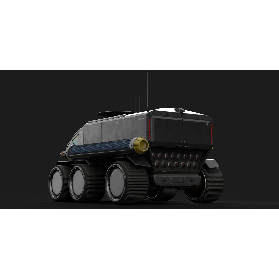 Toyota Lunar Cruiser 3D Model – High Poly Sci-Fi Rover with PBR Textures - View 11