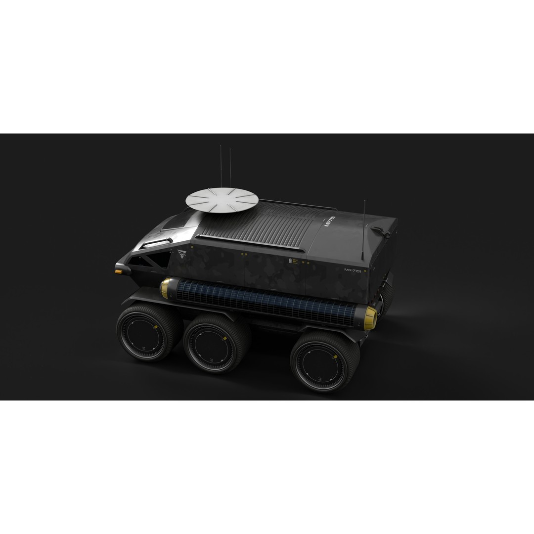 Toyota Lunar Cruiser 3D Model – High Poly Sci-Fi Rover with PBR Textures - View 8