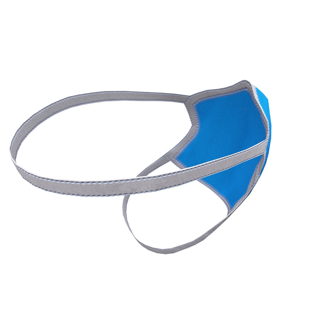 Disposable Surgical Mask 3D Model – Low Poly PBR Asset, FBX, OBJ - View 10
