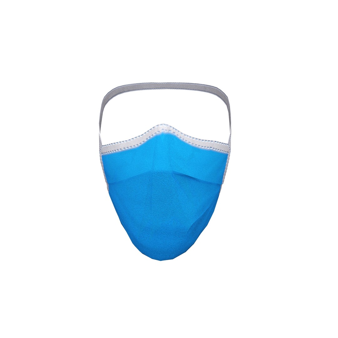 Disposable Surgical Mask 3D Model – Low Poly PBR Asset, FBX, OBJ - View 17