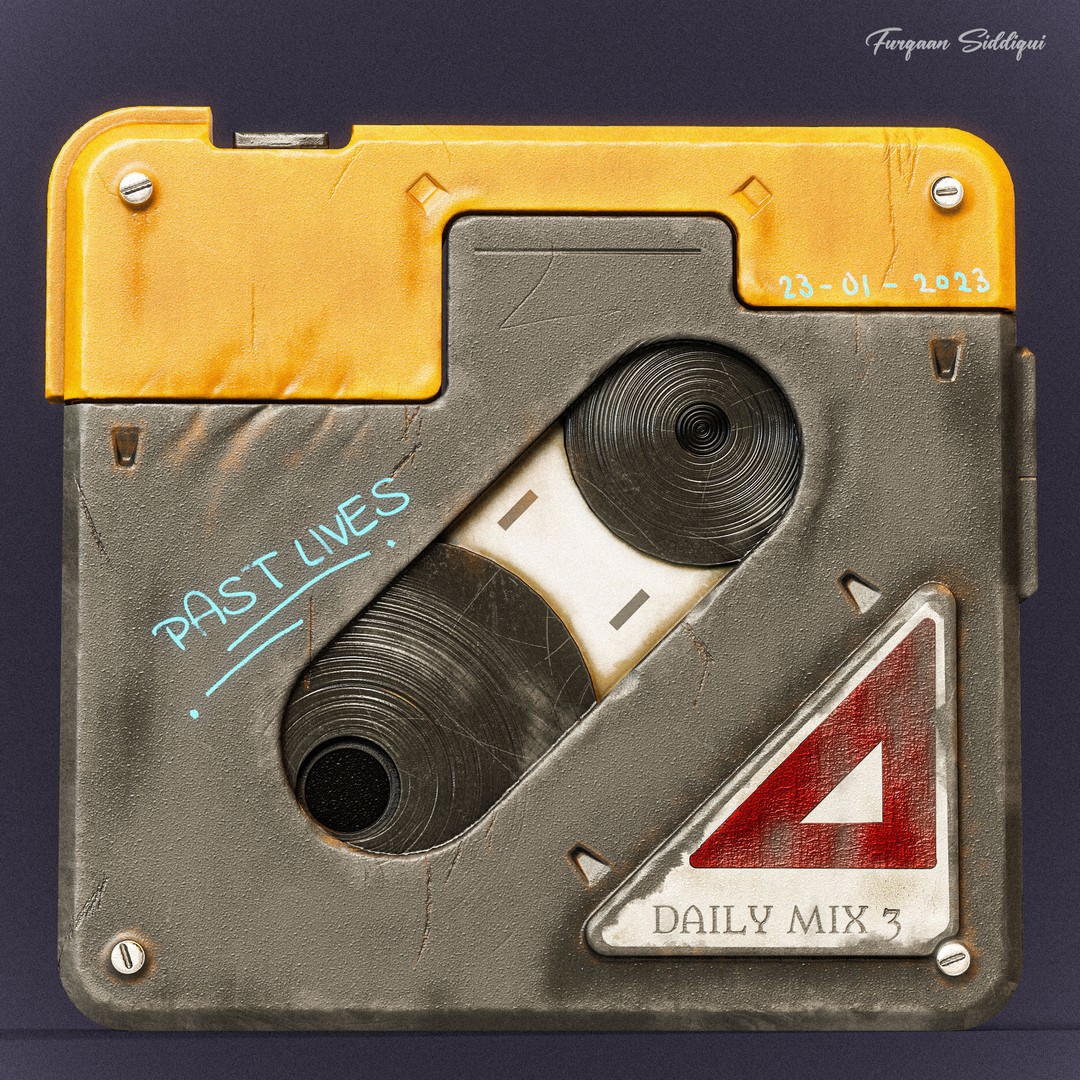 Sci-fi Retro Tape 3D Model – Low Poly PBR Game Asset, FBX - View 11
