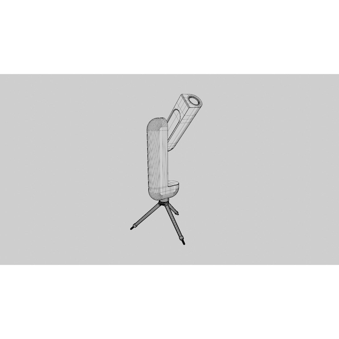 Telescope 3D Model – High Poly PBR Asset, FBX, OBJ, Blender - View 10