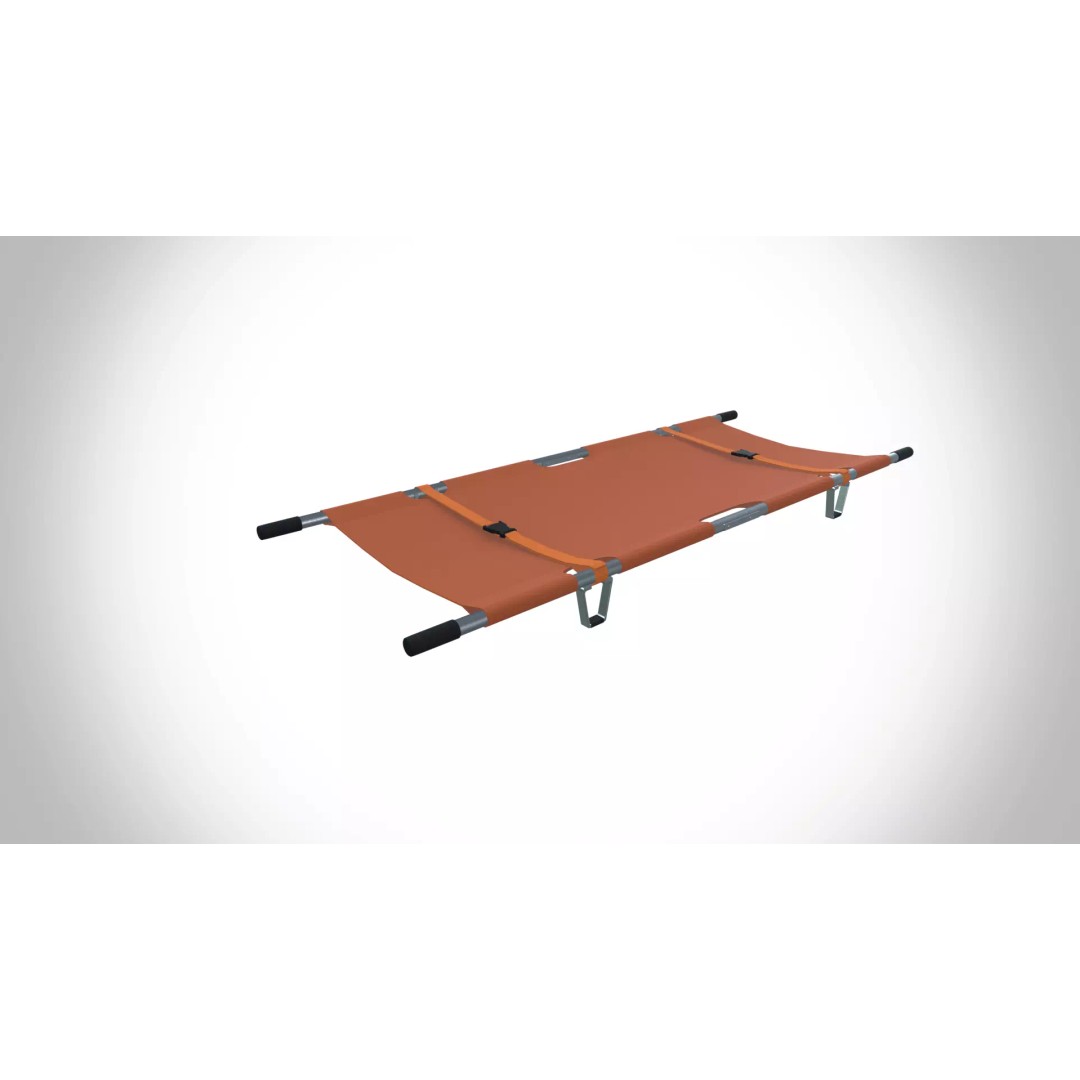 Stretcher 3D Model – Medical Gurney with PBR Textures, FBX - View 2