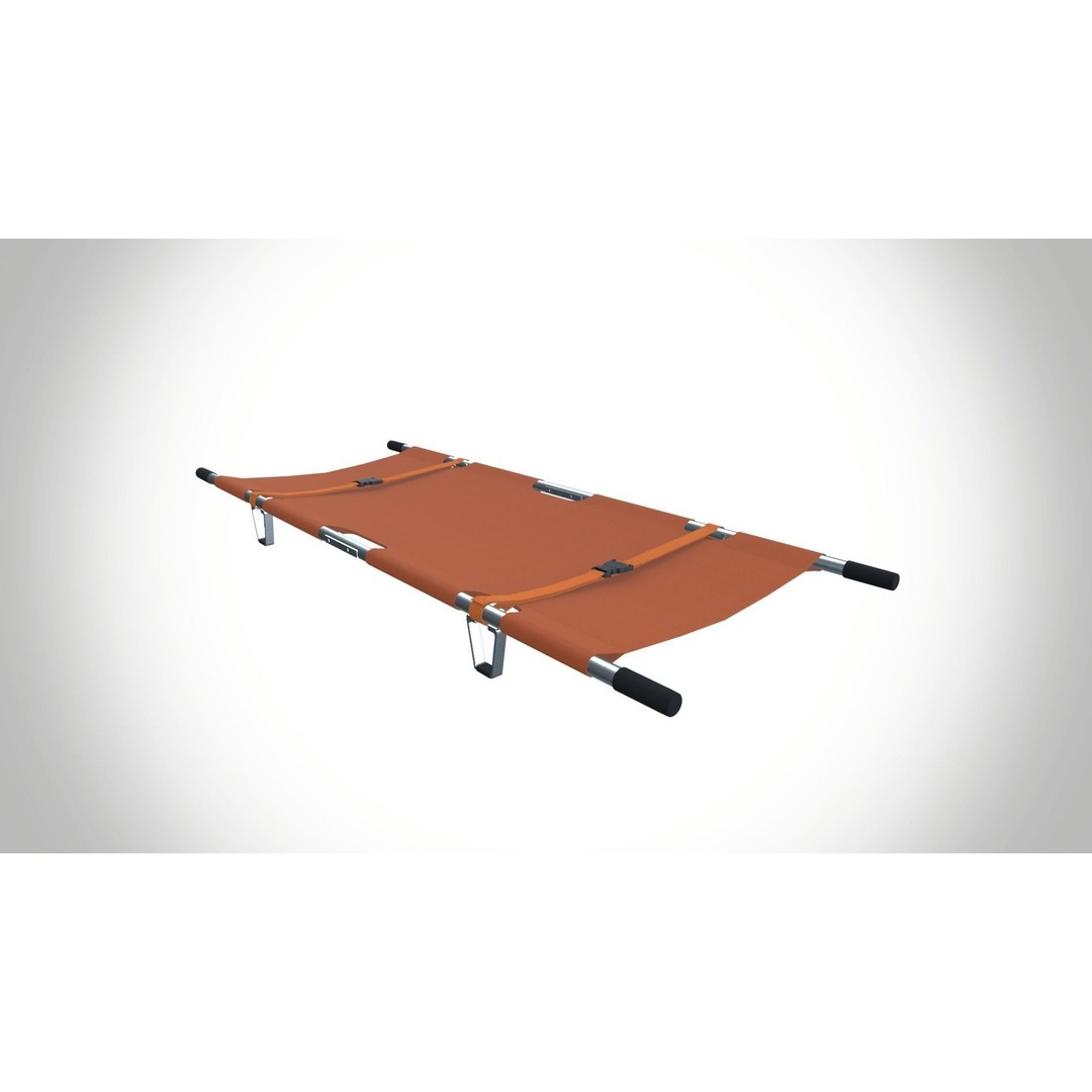 Stretcher 3D Model – Medical Gurney with PBR Textures, FBX - View 3