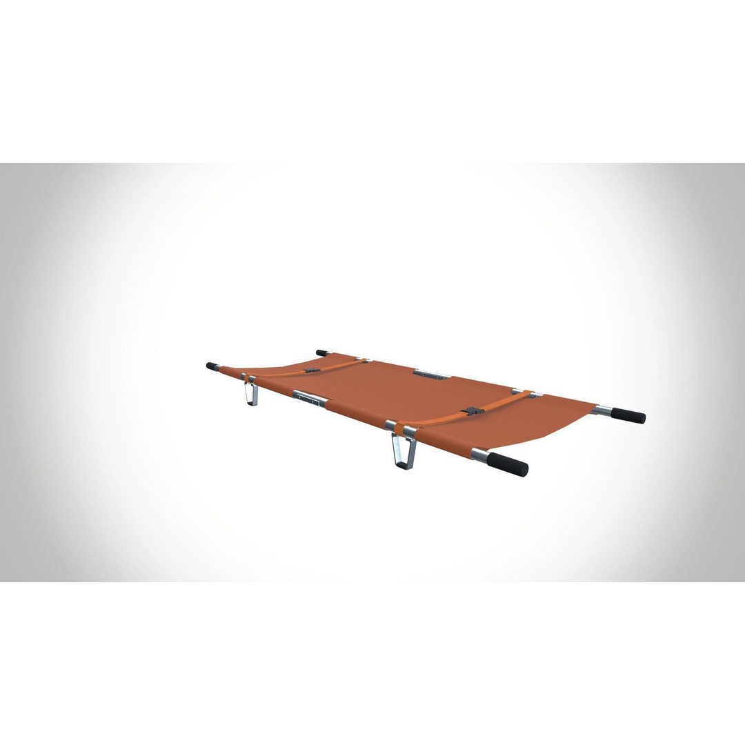 Stretcher 3D Model – Medical Gurney with PBR Textures, FBX - View 7
