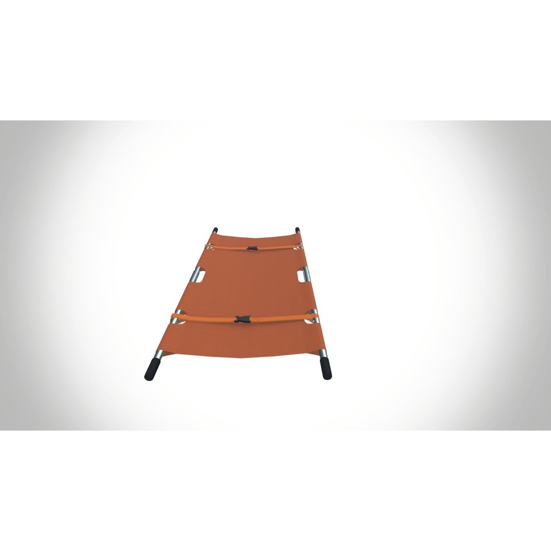 Stretcher 3D Model – Medical Gurney with PBR Textures, FBX - View 8