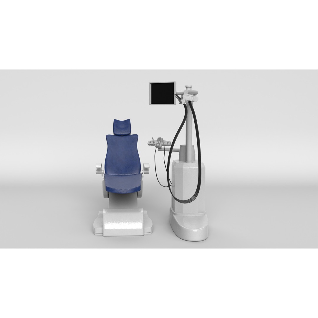 Dentist Chair 3D Model – PBR Medical Asset, FBX, Blender - View 11
