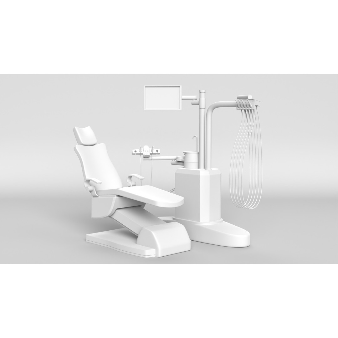 Dentist Chair 3D Model – PBR Medical Asset, FBX, Blender - View 12