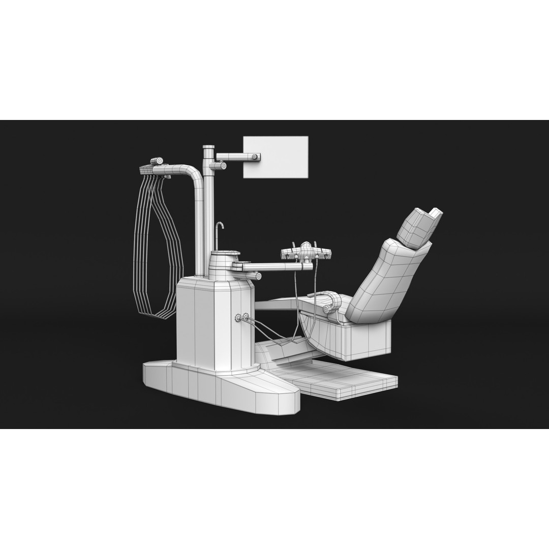 Dentist Chair 3D Model – PBR Medical Asset, FBX, Blender - View 14