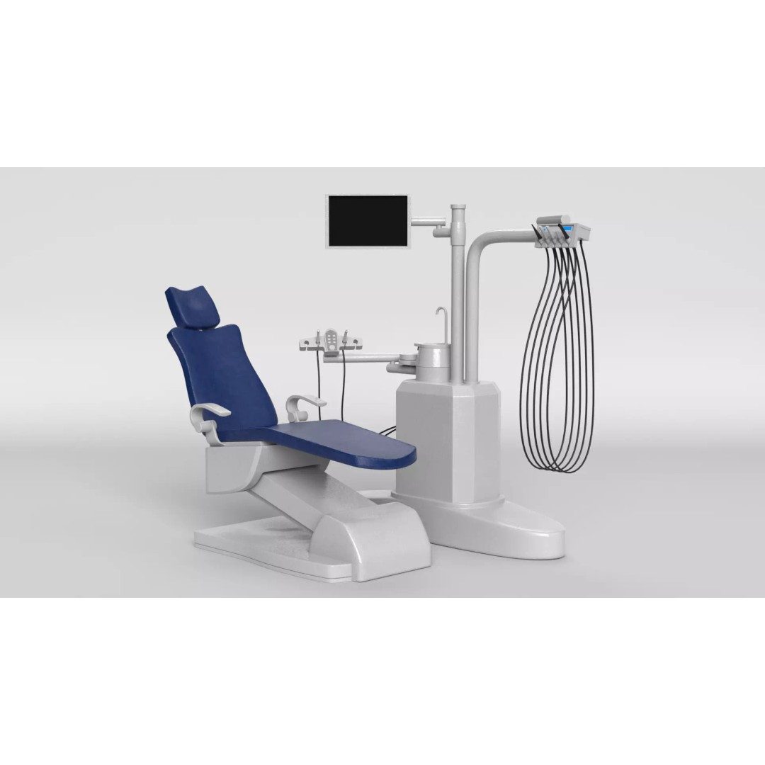 Dentist Chair 3D Model – PBR Medical Asset, FBX, Blender - View 2