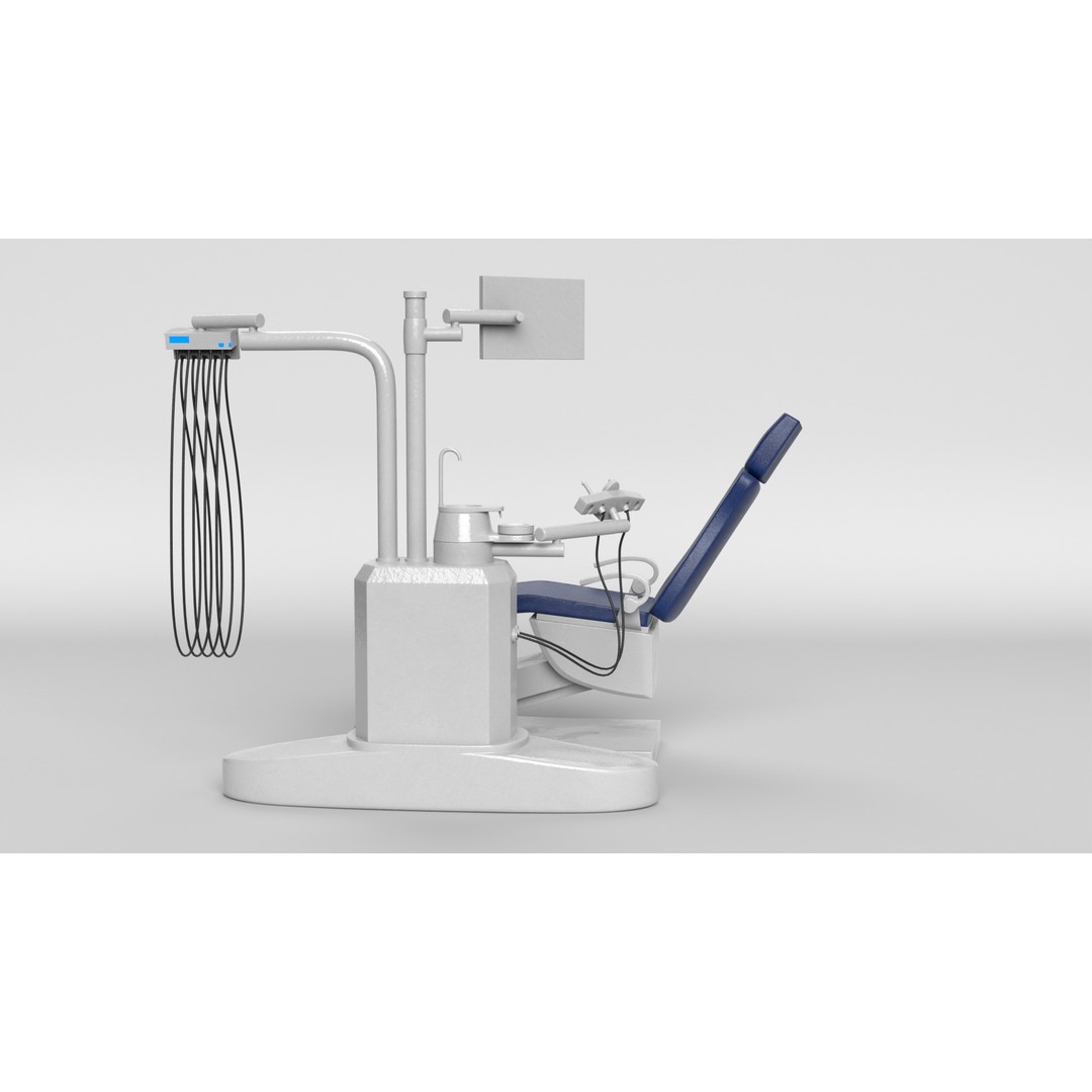 Dentist Chair 3D Model – PBR Medical Asset, FBX, Blender - View 8