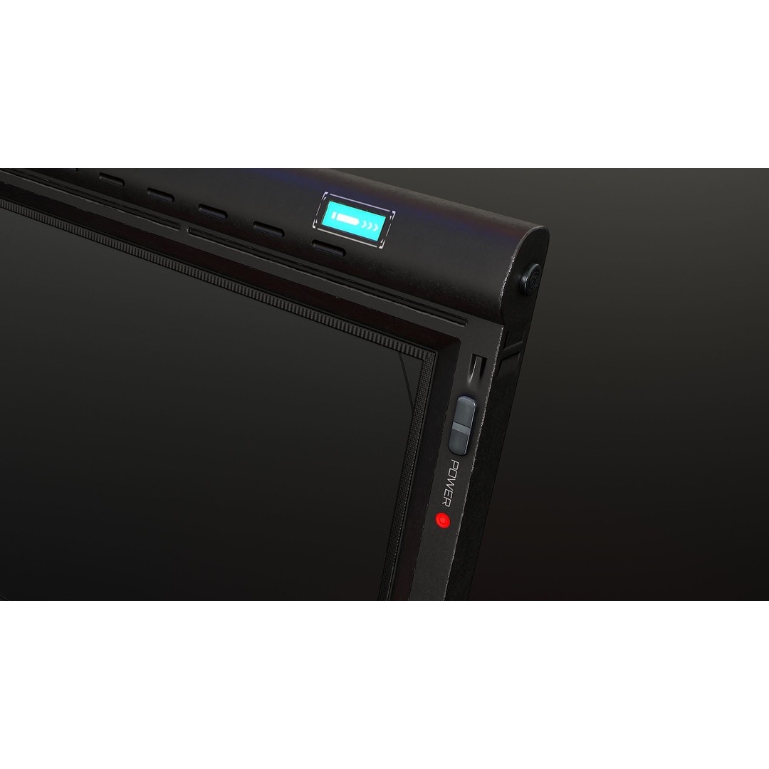 Sci-Fi Display Monitor Screen 3D Model – Low Poly PBR Game Asset, FBX - View 14
