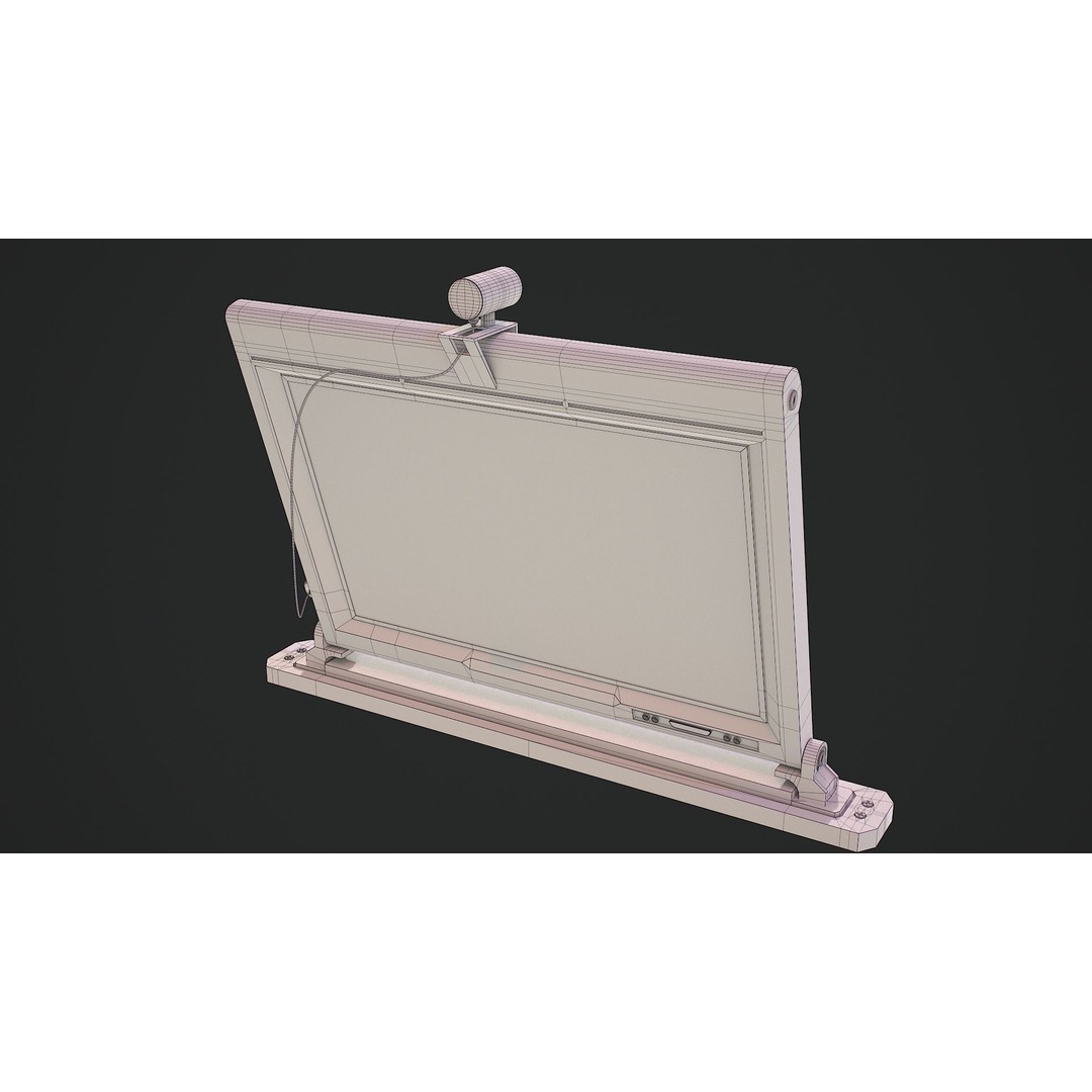 Sci-Fi Display Monitor Screen 3D Model – Low Poly PBR Game Asset, FBX - View 19