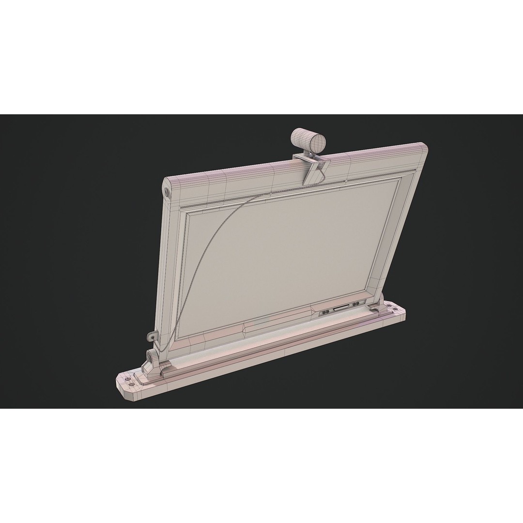 Sci-Fi Display Monitor Screen 3D Model – Low Poly PBR Game Asset, FBX - View 20