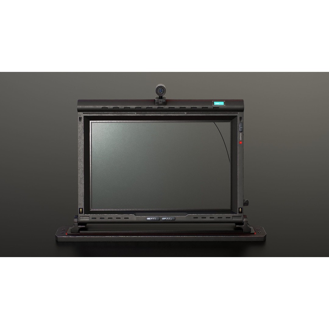 Sci-Fi Display Monitor Screen 3D Model – Low Poly PBR Game Asset, FBX - View 3