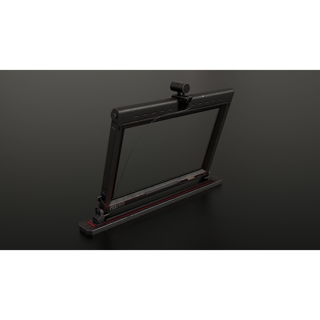 Sci-Fi Display Monitor Screen 3D Model – Low Poly PBR Game Asset, FBX - View 8