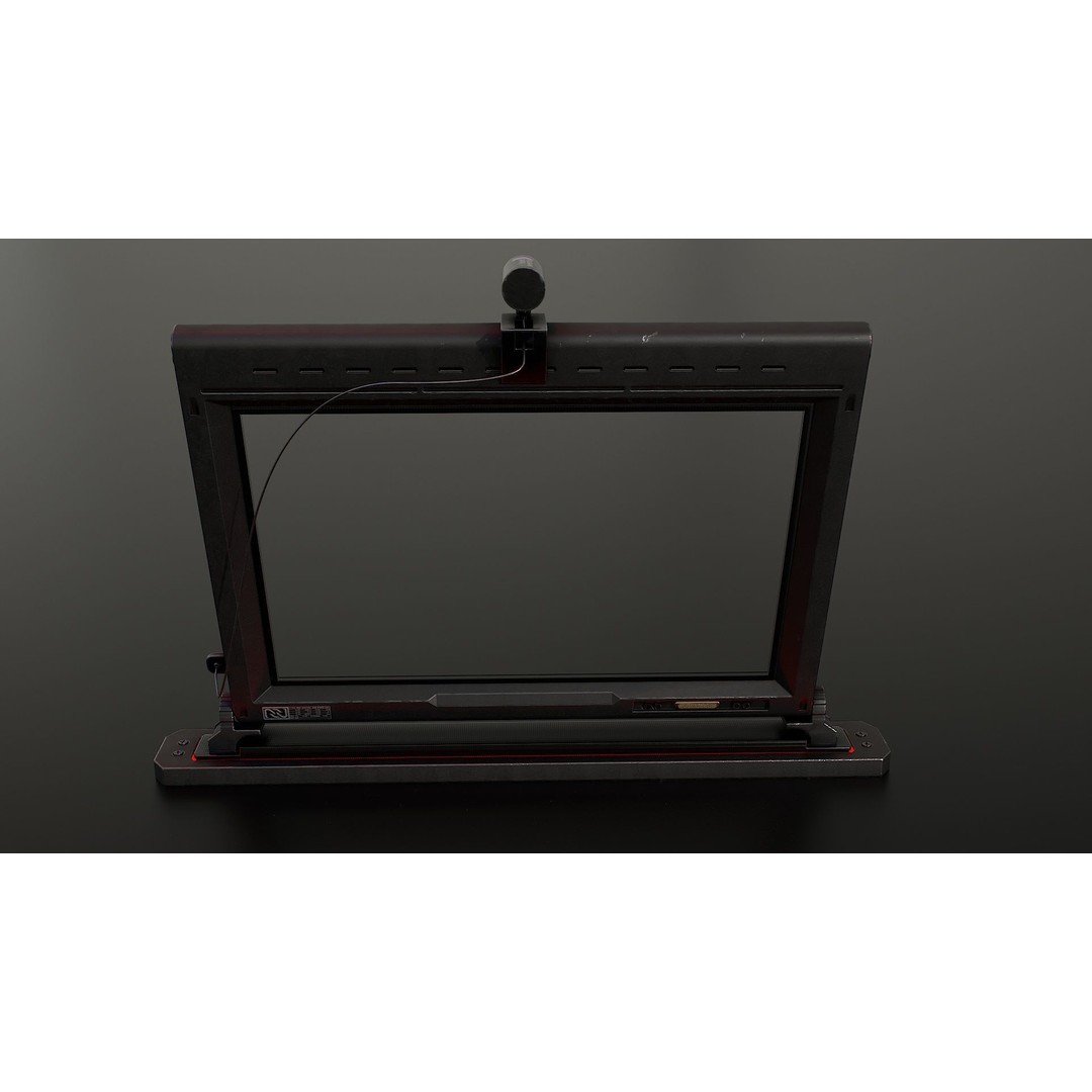 Sci-Fi Display Monitor Screen 3D Model – Low Poly PBR Game Asset, FBX - View 9
