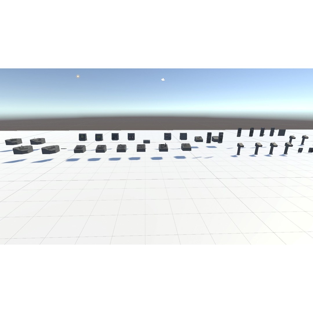 Low Switchboard 3D Model – Low Poly Rigged Asset for Science - View 5