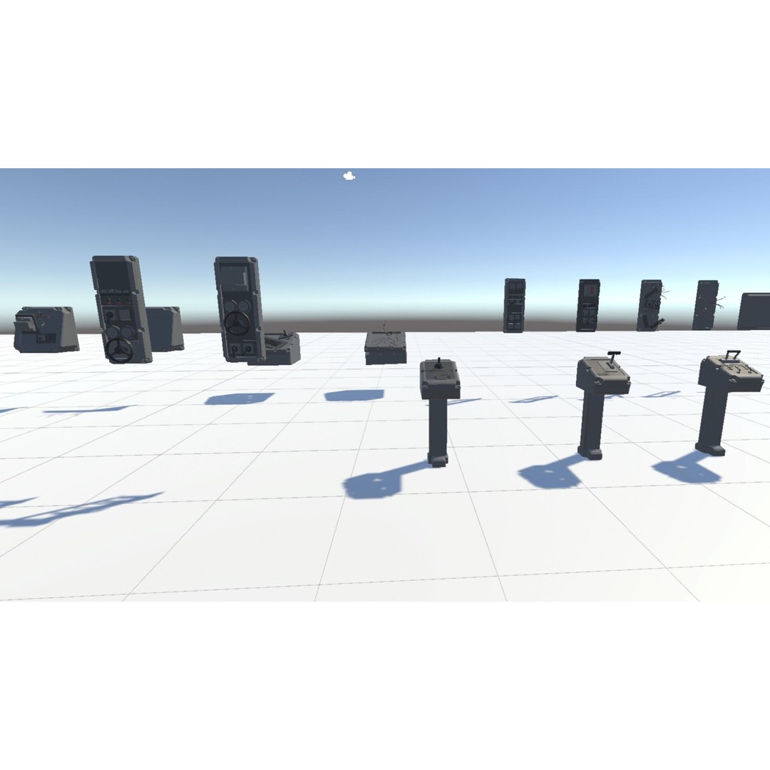 Low Switchboard 3D Model – Low Poly Rigged Asset for Science - View 6