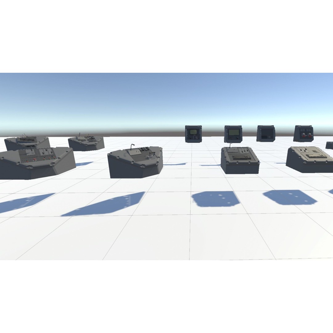Low Switchboard 3D Model – Low Poly Rigged Asset for Science - View 7