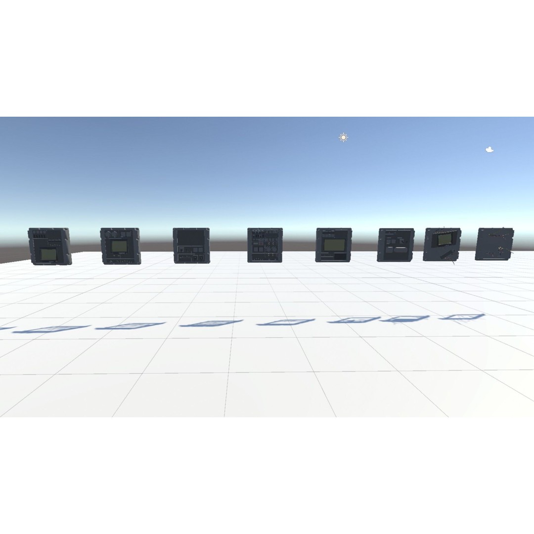 Low Switchboard 3D Model – Low Poly Rigged Asset for Science - View 8