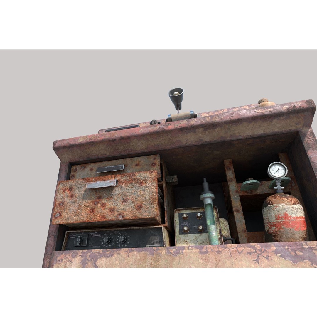 Abandoned Sanatorium Equipment 3D Model – Realistic PBR Asset, FBX - View 7