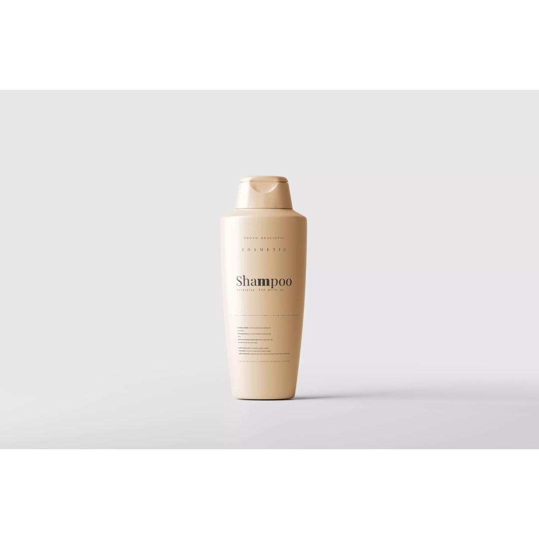 Plastic Shampoo Bottle 3D Model – Low Poly Game Asset, FBX & OBJ - View 2