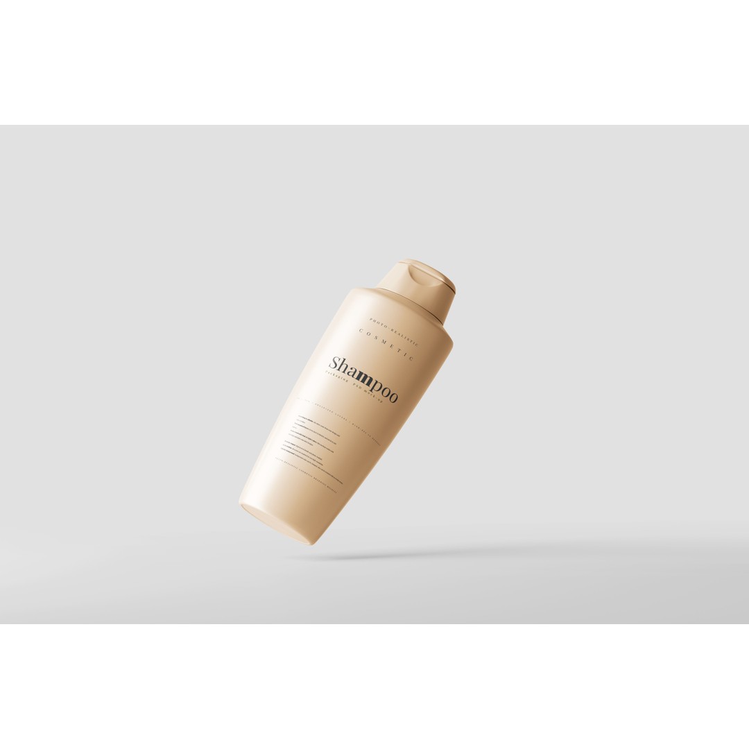 Plastic Shampoo Bottle 3D Model – Low Poly Game Asset, FBX & OBJ - View 3