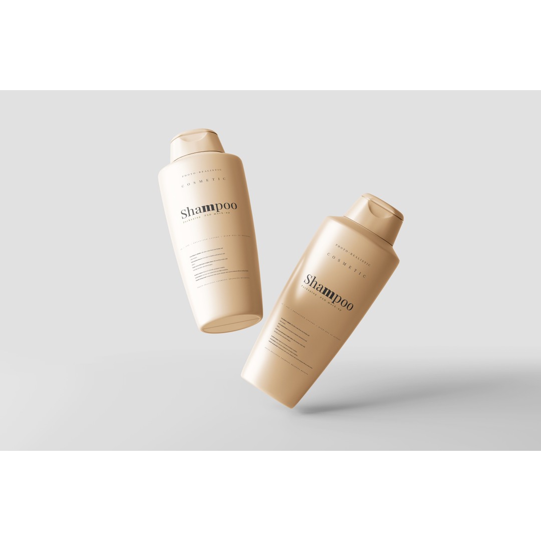 Plastic Shampoo Bottle 3D Model – Low Poly Game Asset, FBX & OBJ - View 4