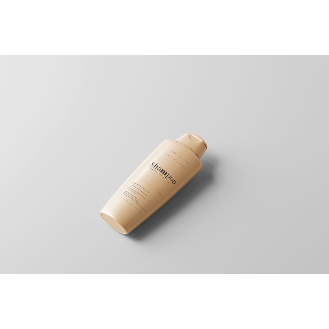 Plastic Shampoo Bottle 3D Model – Low Poly Game Asset, FBX & OBJ - View 7