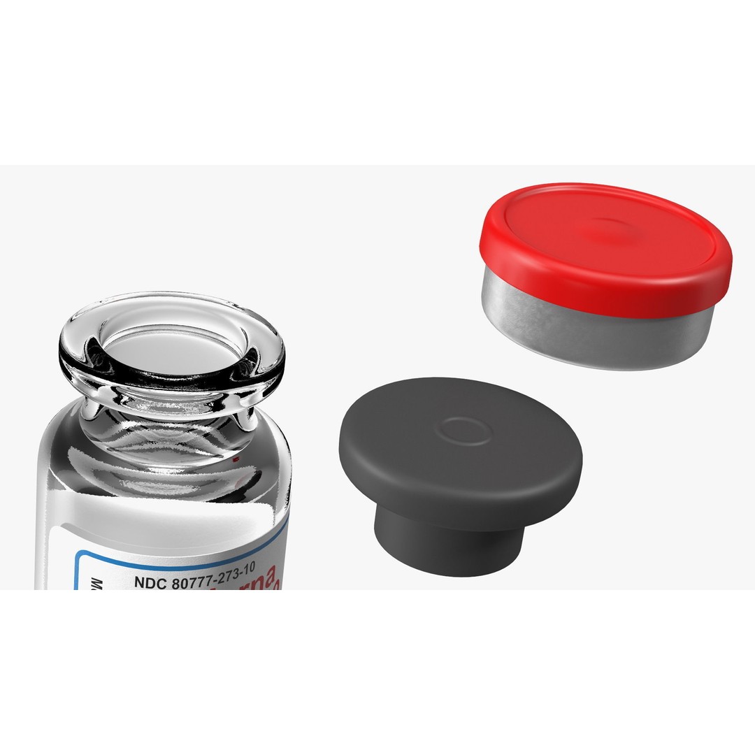 Moderna Covid-19 Vaccine 3D Model – PBR Medical Asset, FBX - View 13