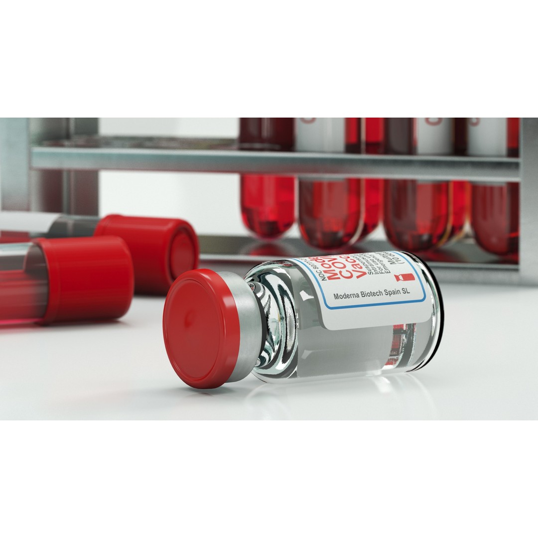 Moderna Covid-19 Vaccine 3D Model – PBR Medical Asset, FBX - View 27