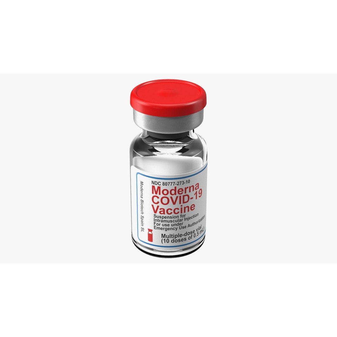 Moderna Covid-19 Vaccine 3D Model – PBR Medical Asset, FBX - View 3