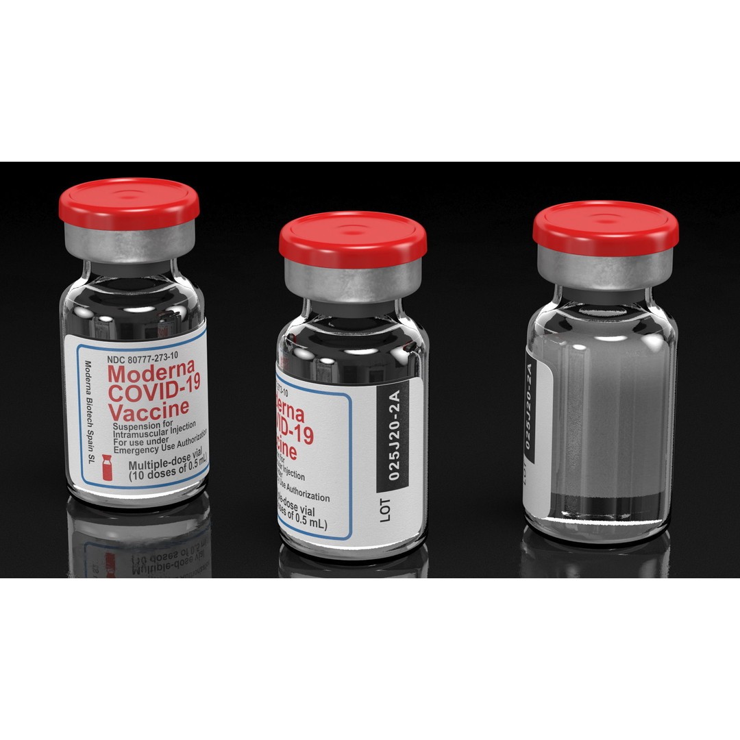 Moderna Covid-19 Vaccine 3D Model – PBR Medical Asset, FBX - View 7