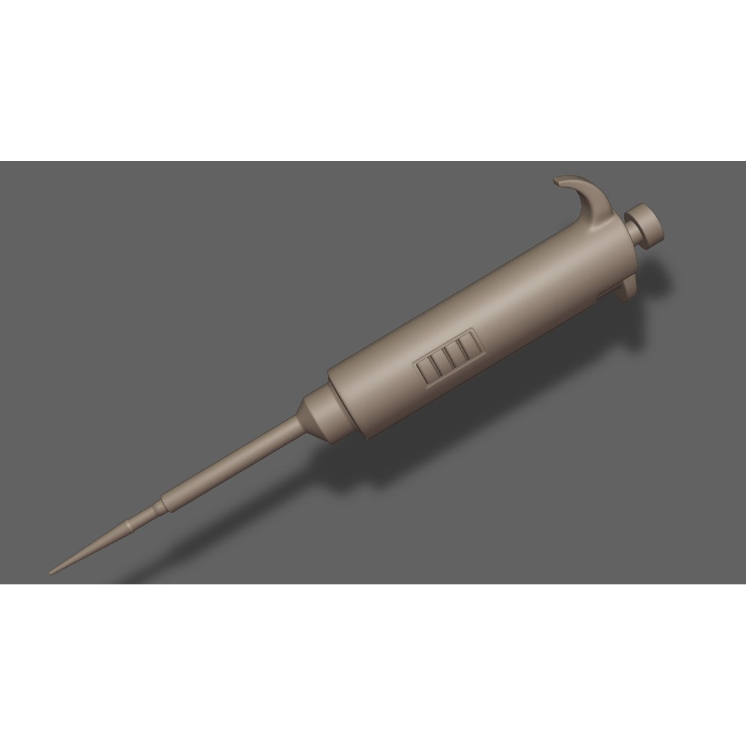Pipette Bundle 3D Model – Medical Lab Equipment, FBX, OBJ - View 19