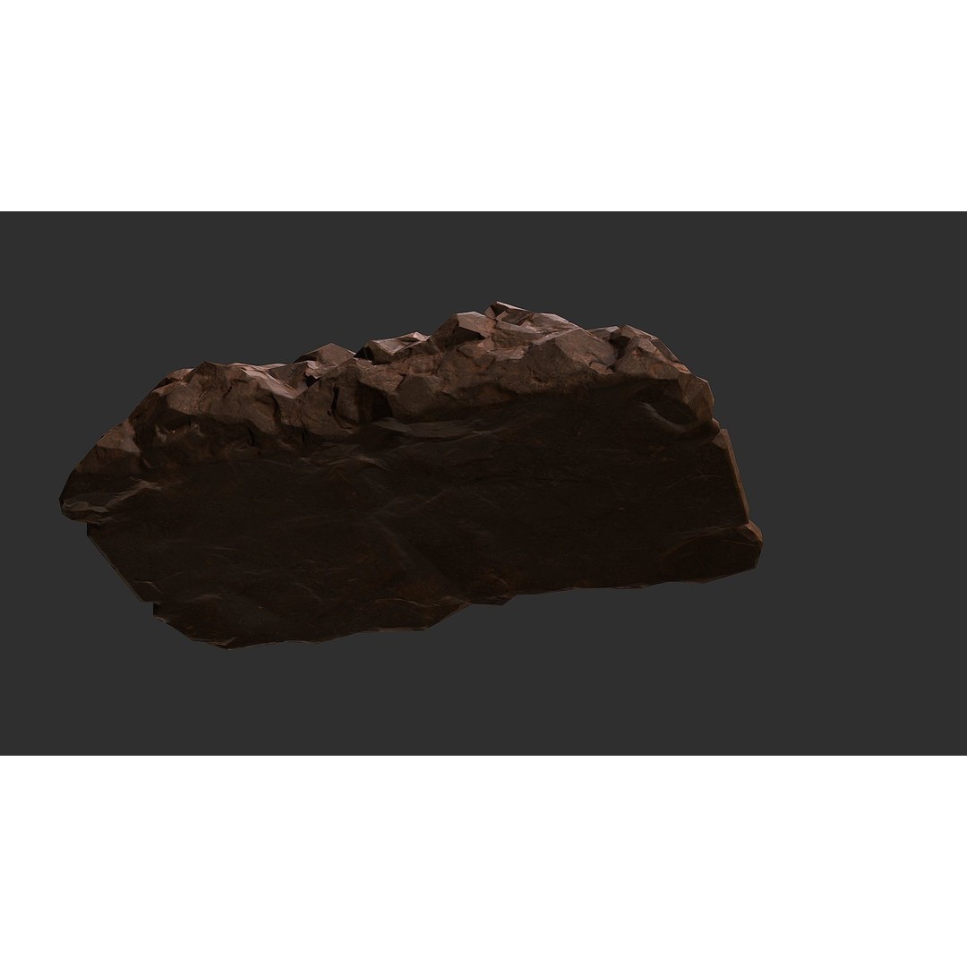 Stone Staircase 3D Model – Low Poly PBR Game Asset, FBX, OBJ - View 15