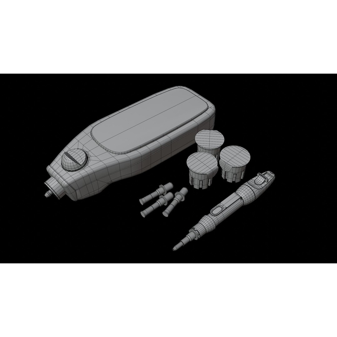 Glucose Meter 3D Model – Low Poly Medical Device, FBX, OBJ - View 16