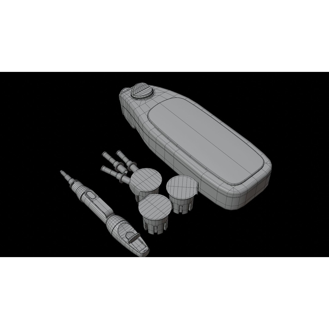Glucose Meter 3D Model – Low Poly Medical Device, FBX, OBJ - View 17