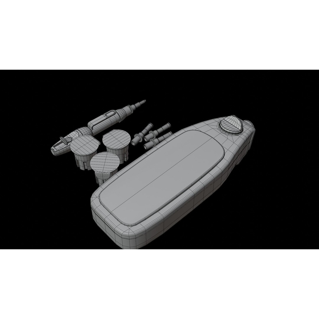 Glucose Meter 3D Model – Low Poly Medical Device, FBX, OBJ - View 18