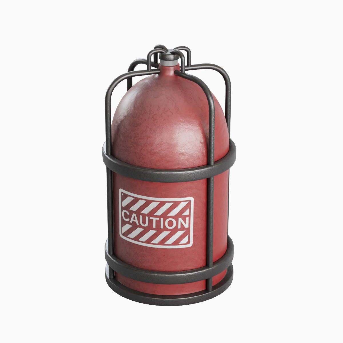 Gas Tank Set - Mid Poly Game-Ready 3D Model - View 10
