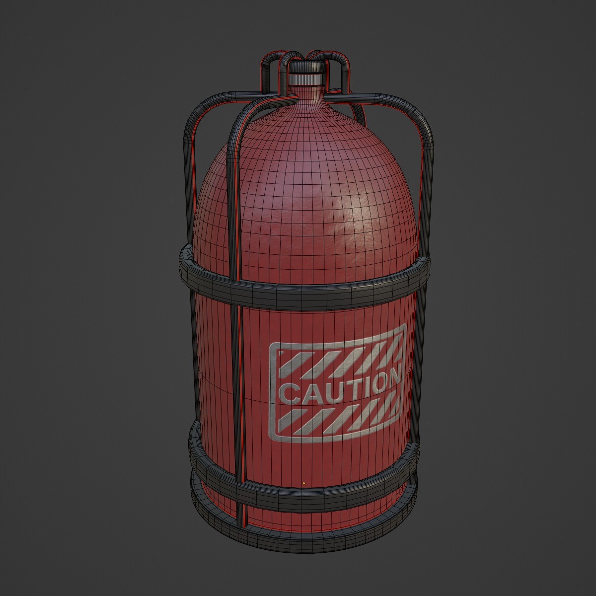 Gas Tank Set - Mid Poly Game-Ready 3D Model - View 12