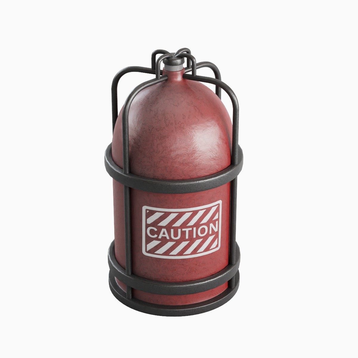 Gas Tank Set - Mid Poly Game-Ready 3D Model - View 8