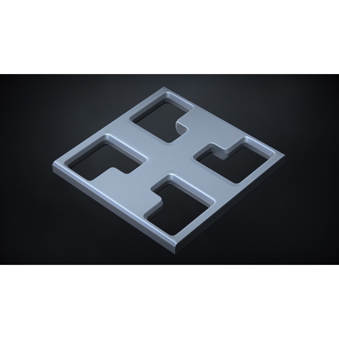 30 SUBD Perforated Panel Elements 3D Model – High Poly Kitbash, FBX, Blender - View 9