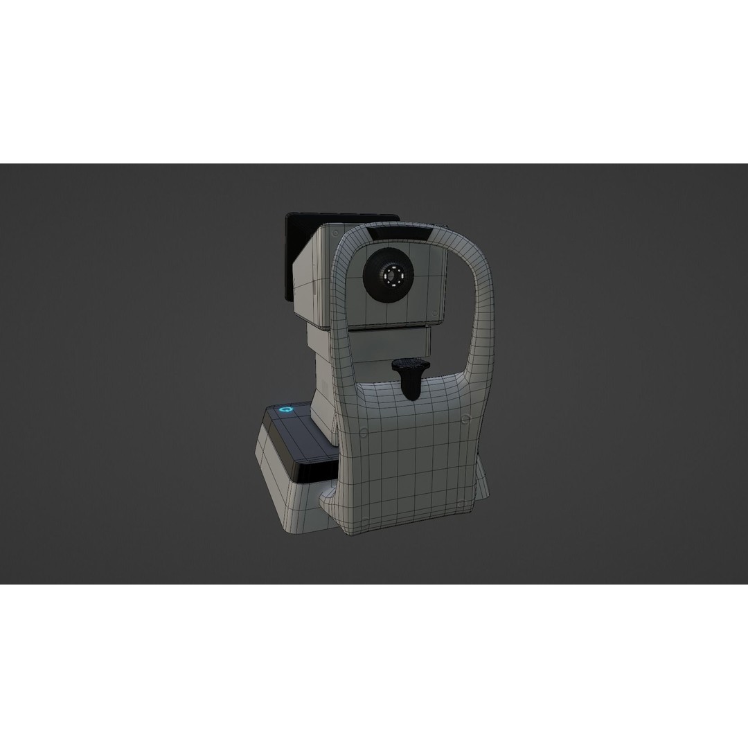 Keratometer 3D Model – Low Poly Medical Equipment, FBX & OBJ