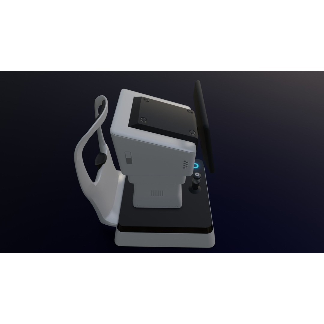 Keratometer 3D Model – Low Poly Medical Equipment, FBX & OBJ - View 14